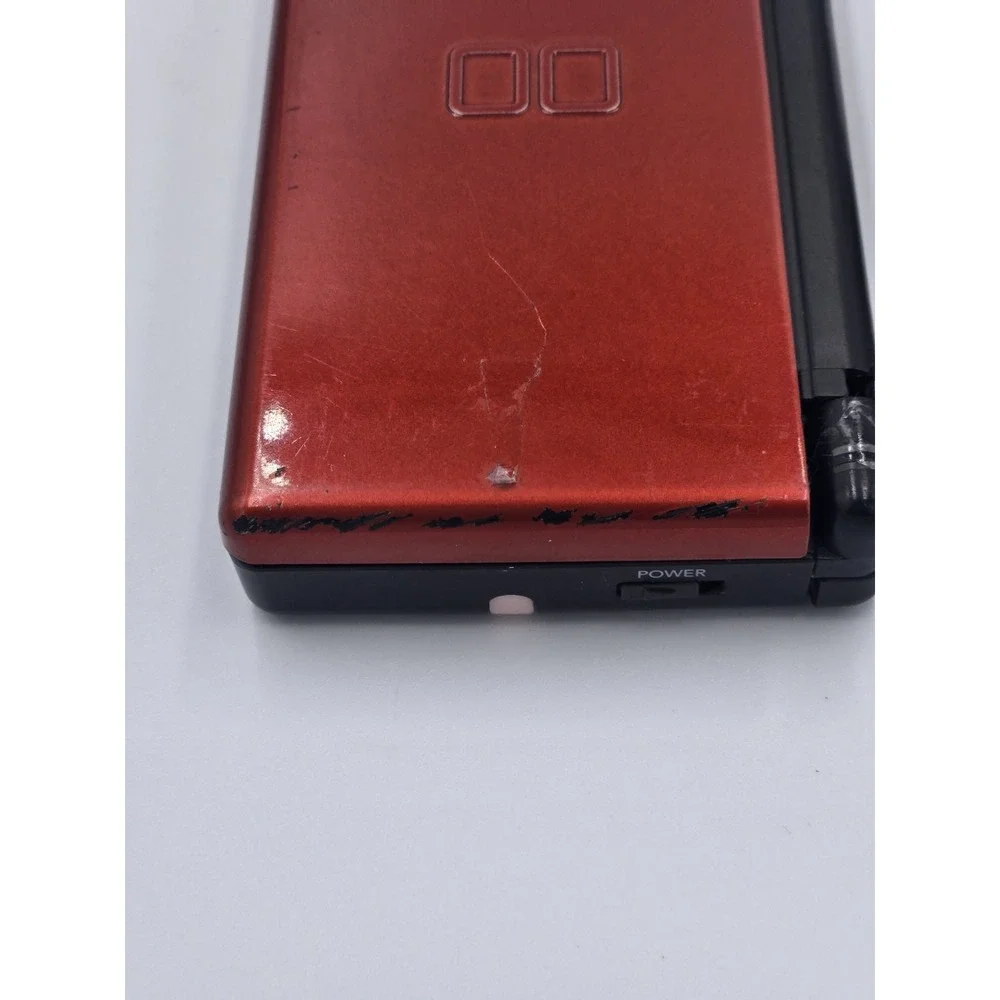 Nintendo DS Lite Red/Black Handheld Console (Used) And Charger (New)